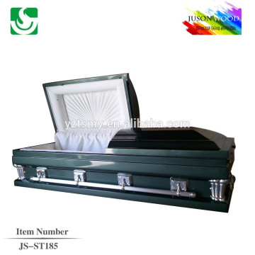 JS-ST185 commerce assurance fournisseur prix raisonnable adulte acier cercueils